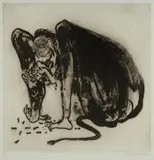 Brett Whiteley, Baboon II, 1977, Sugarlift Aquatint & Drypoint Etching 12/60