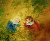 David Boyd, Friends, Oil on Board