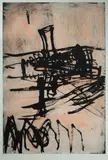 Aida Tomescu, Paroi III, 2006, Etching with Aquatint and 'Pink Blush' Hand Colouring