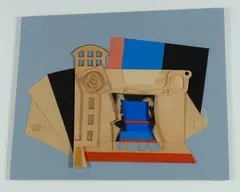 Alun Leach-Jones, Industry #4, 2010, Acrylic, Wood, Metalled Corrugated Cardboard, Cork, Painted Card