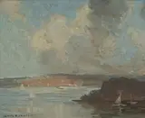 James Ranalph Jackson, Harbour Study, Oil on Canvas on Board
