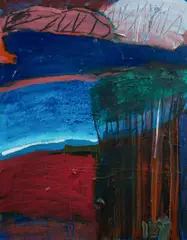 Idris Murphy, Casuarinas, the Other Side, 1989, Oil & Mixed Media on Canvas