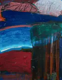 Idris Murphy, Casuarinas, the Other Side, 1989, Oil & Mixed Media on Canvas