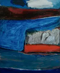 Idris Murphy, Approaching Storm South Coast, c.1989, Oil & Mixed Media on Canvas