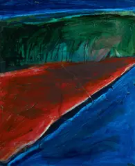 Idris Murphy, Sand Banks I, 1989, Oil & Mixed Media on Linen