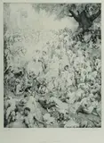 Norman Lindsay, The Duke in Arcady, 1925, Etching & Stipple 35/55
