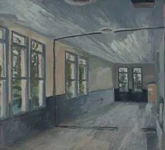 Roderick Malcolm Shaw, Abandoned Schoolroom, Sutton Forest, 1961, Oil on Board