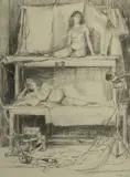 Tom Thompson, Life Class at St George, 1976, Pencil