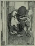 Tom Thompson, Incident on a Gympie Pub-crawl, 1980, Pencil