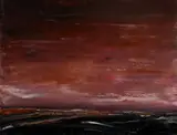 Geoffrey Dyer, Sunset, Auvergne, 2012, Oil on Canvas