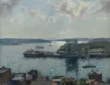Alan Grieve, Early Morning, Port Jackson [Sydney], Oil on Canvas on Board