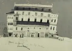 Dennis Baker, Paris in Spring, 2008, Mixed Media on Paper