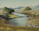 Leonard Long, Tallangatta Creek, Victoria, Oil on Canvas on Board
