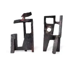 Paul Bacon, (2), Patinated/Oiled Steel (2)