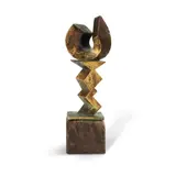 Alex Kosmas, Untitled, 1998, Patinated Bronze & Wooden Base