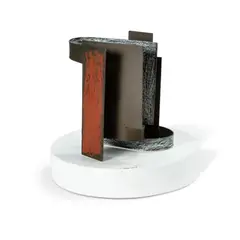 Sketch for Doors & Forms by Paul Selwood, 2012, Mixed Media on Steel with Painted Wooden Base, sold May 2024