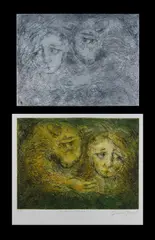 (2) by David Boyd, Original Zinc Etching Plate & Original Etching 45/90 (2), sold May 2024