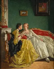 Victor Chavet, The Letter, 1871, Oil on Canvas