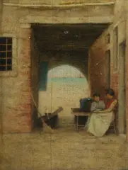 Mortimer Menpes, The Vista, Oil on Panel