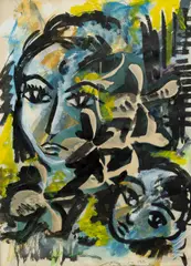 Senaka Senanayake, Untitled, 1970, Collage & Mixed Media on Paper