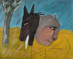 Animal Trainer by Michael Mulcahy, 1984, Mixed Media on Card, offered May 2024