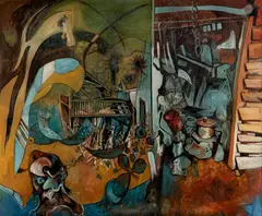 Reinis Zusters, Mozart on the Journey to Prague, Oil on Canvas