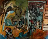 Reinis Zusters, Mozart on the Journey to Prague, Oil on Canvas