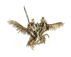 Nickolaus Seffrin, Fighting Cocks, Note: this sculpture is intended to hang from one or two fixed points