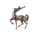 Nickolaus Seffrin, Victorious Centaur, Steel with Applied Bronze Finish