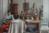 Brian Blanchard, In the Artist's Studio, Pastel
