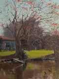 Allan Waite, The Coral Tree, Oil on Canvas on Board