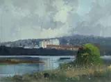 Allan Waite, Dee Why Lagoon [NSW], Oil on Canvas on Board