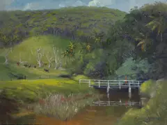 Old Settlement by Allan Waite, Oil on Canvas on Board, offered Apr 2024