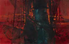 Sun Myint, The Night, 1972, Oil on Canvas