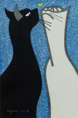 Kiyoshi Saitō, Steady Gaze, 1952, Woodcut
