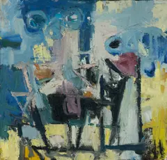 Jeffrey Makin, Sutton Hotel, Kings X, Oil on Board