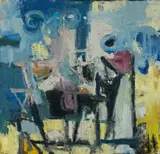 Jeffrey Makin, Sutton Hotel, Kings X, Oil on Board