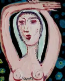 Michael Kmit, Nude with Raised Arms
