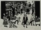 Joyce Allen, Super Mart, 1986, Linocut 6/8 (2nd edition)