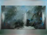 David Voigt, Secret Falls, 1985, Acrylic on Canvas