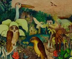 Heinz Steinmann, Hermitage Walk, Mixed Media on Paper on Board