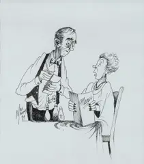 Incredible Edibles by Max Mannix, 1998, Pen & Ink, sold Mar 2024