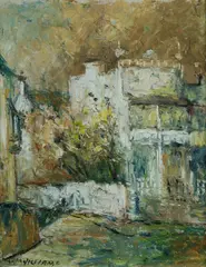 Wilmotte Williams, The White House, Oil on Canvas Board