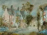 Wilmotte Williams, The Pink Shutters, Paddington, Oil on Canvas Board