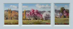 Spring (Triptych) by Werner Filipich, Oil on Board, sold Mar 2024