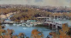 The Spit by Werner Filipich, Oil on Board, sold Mar 2024