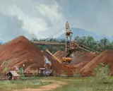 Leonard Long, End of the Season, Surai, East Coast Malaya, 1961, Oil on Canvas on Board