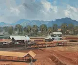 Leonard Long, Sura Workshops, East Coast Malaya, 1961, Oil on Canvas on Board