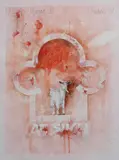 John Winch, Offering Atsiki IV, 1979, Mixed Media & Collage on Paper