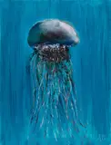 Auguste Blackman, Aquatic, Acrylic on Canvas